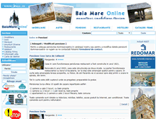 Tablet Screenshot of pensiuni.baia-mare-online.ro